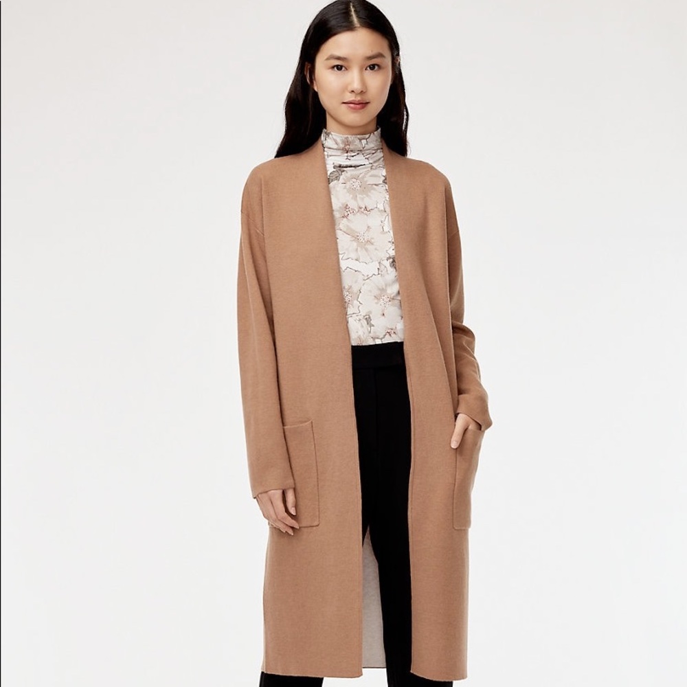 Lance Cardigan in camel/birch